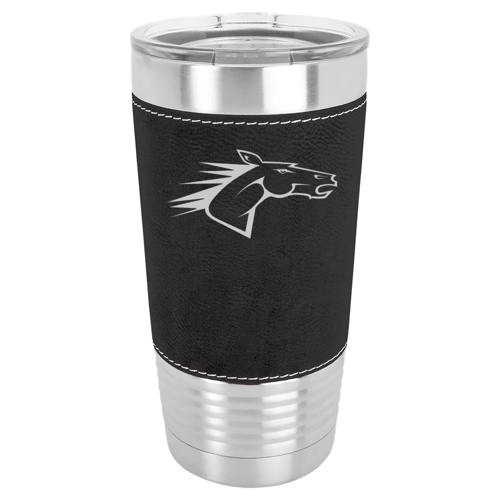 State University of New York at Delhi Polar Camel 20 oz. Leatherette Grip Tumbler with Standard Lid