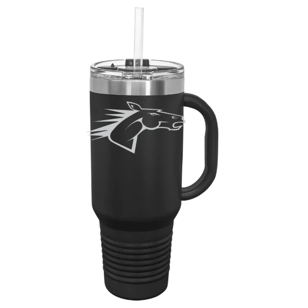 State University of New York at Delhi Polar Camel 40 oz. Travel Mug with Snap Lid & Straw