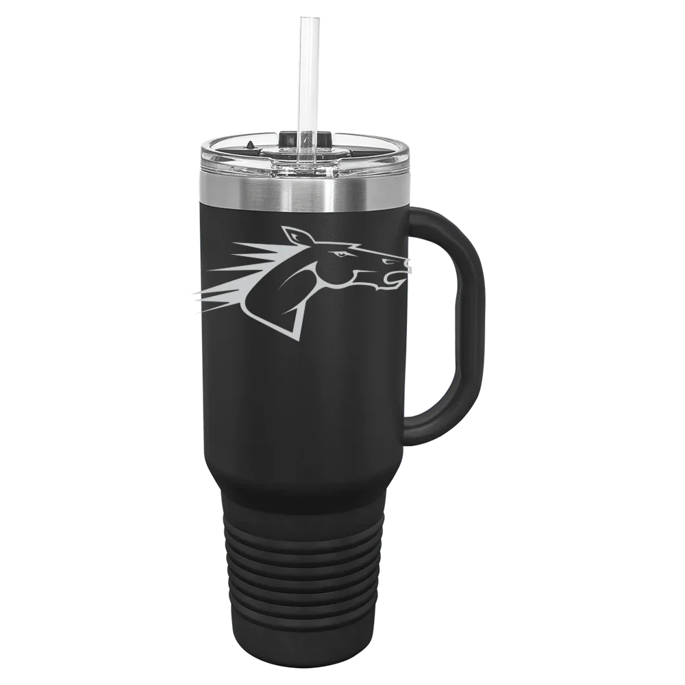 State University of New York at Delhi Polar Camel 40 oz. Travel Mug with Snap Lid & Straw