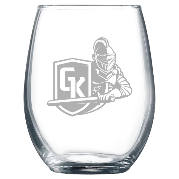 State University of New York at Geneseo Polar Camel 9 oz. Stemless Wine Glass