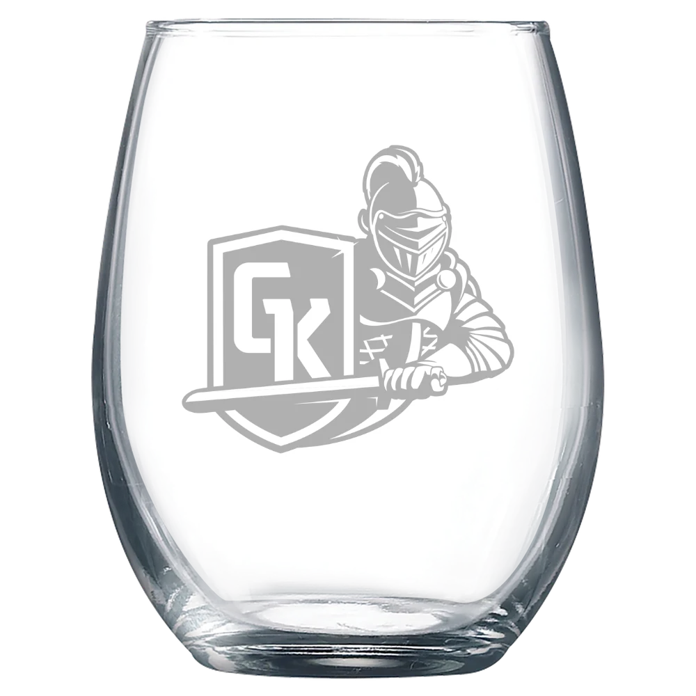 State University of New York at Geneseo Polar Camel 9 oz. Stemless Wine Glass