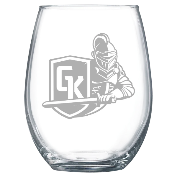 State University of New York at Geneseo Polar Camel 15 oz. Stemless Wine Glass