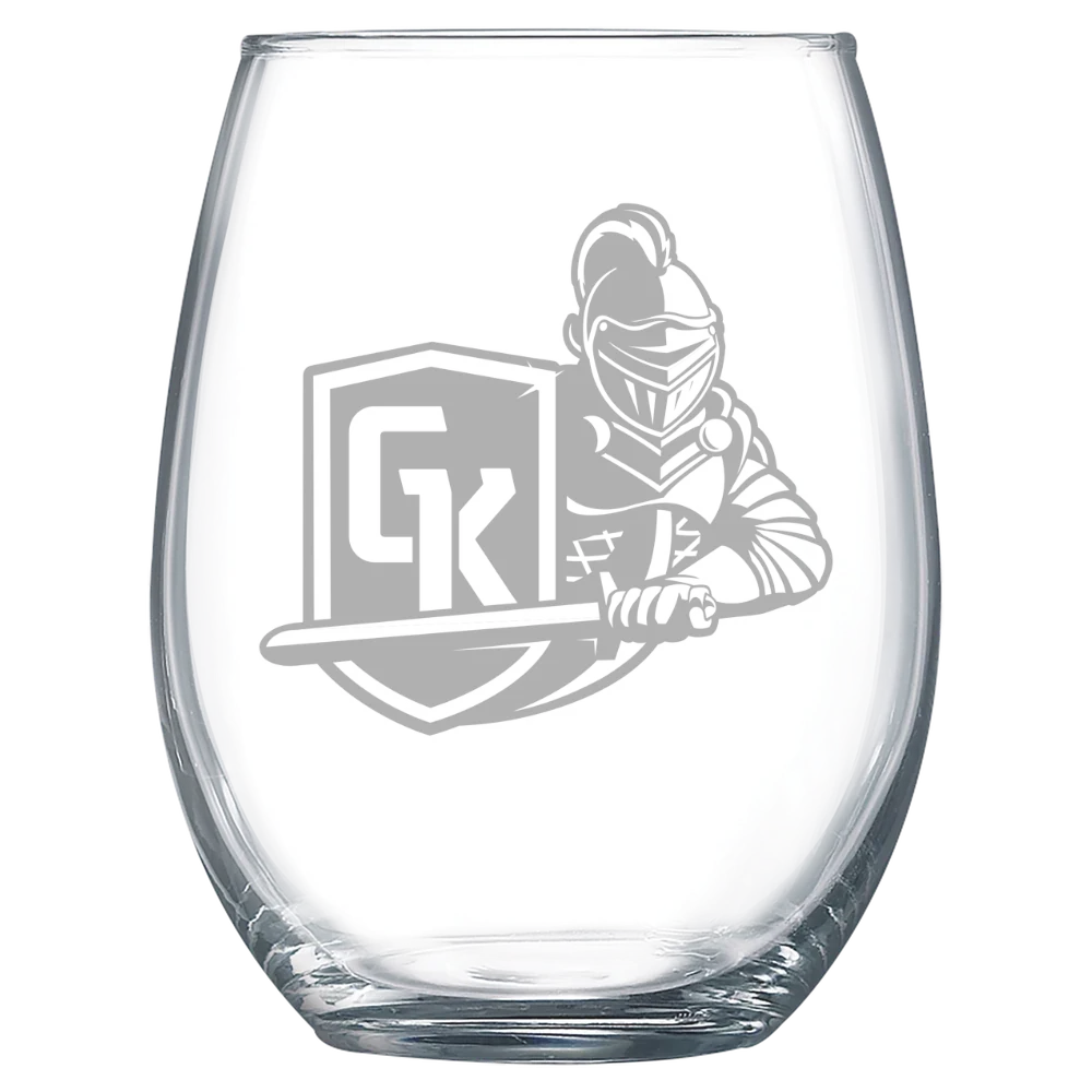 State University of New York at Geneseo Polar Camel 15 oz. Stemless Wine Glass