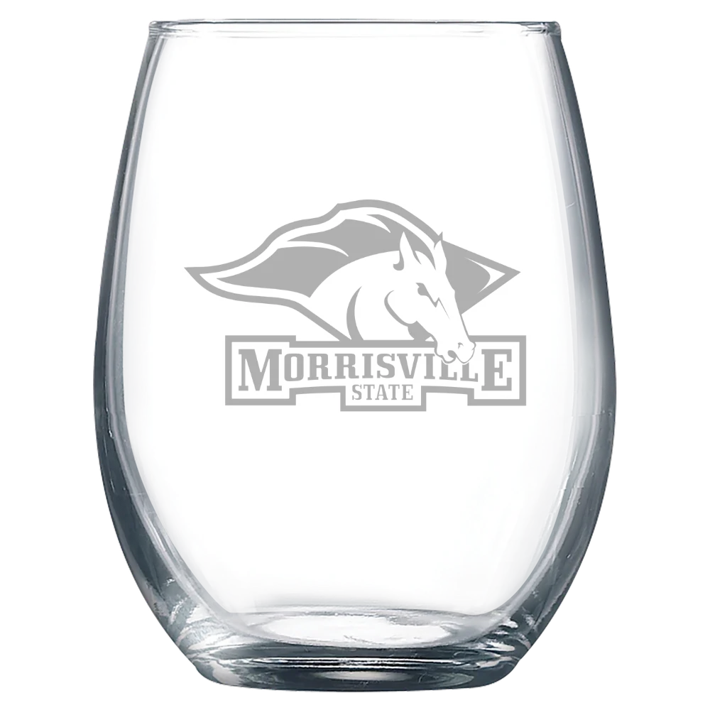 State University of New York at Morrisville Polar Camel 9 oz. Stemless Wine Glass