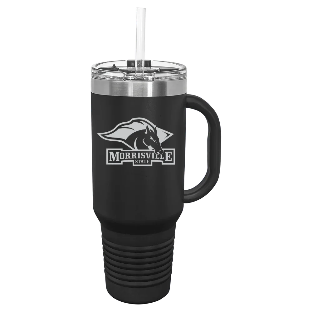 State University of New York at Morrisville Polar Camel 40 oz. Travel Mug with Snap Lid & Straw