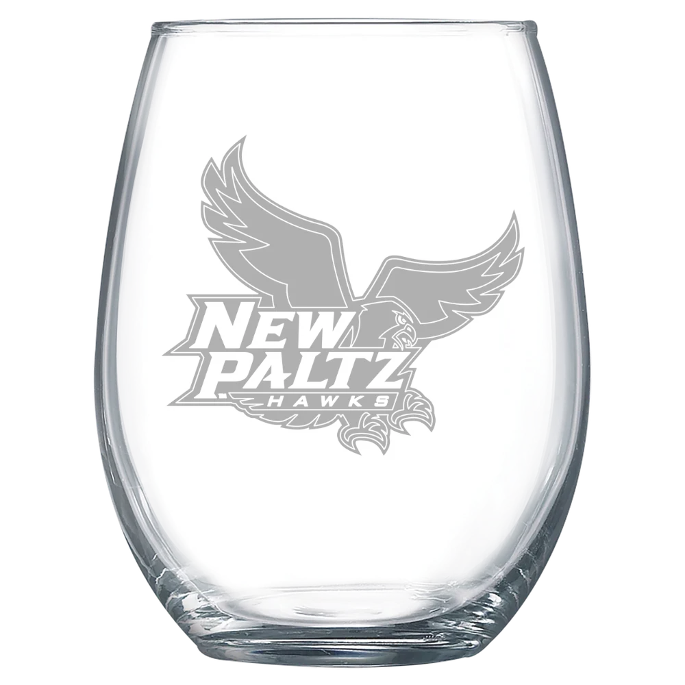 State University of New York at New Paltz Polar Camel 15 oz. Stemless Wine Glass