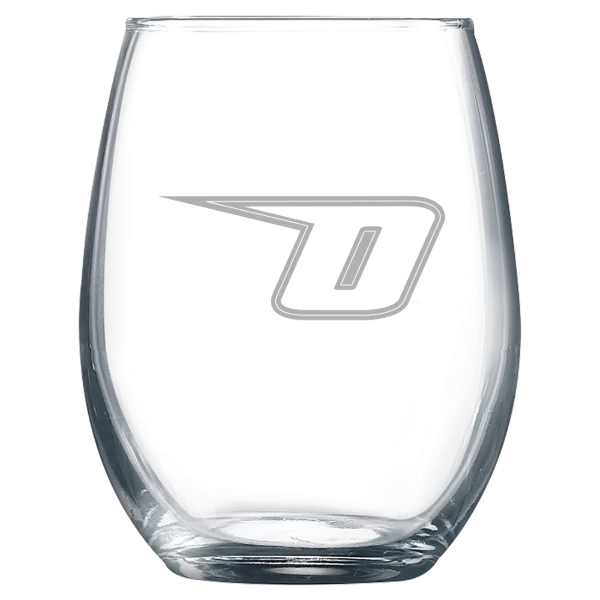 State University of New York at Oneonta Polar Camel 9 oz. Stemless Wine Glass