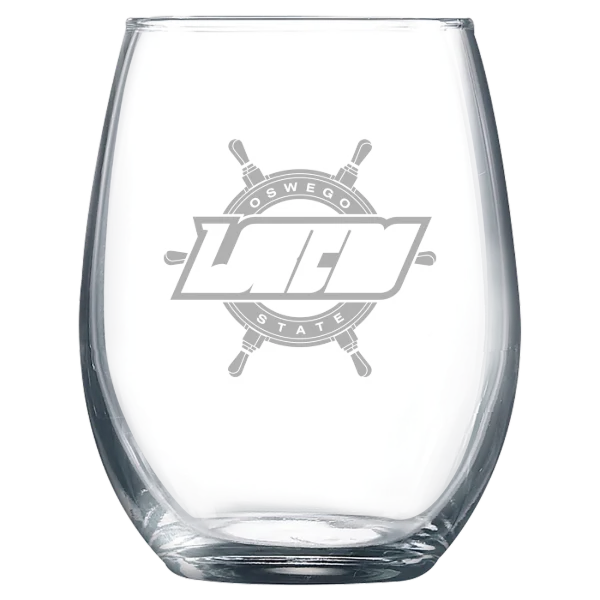 State University of New York at Oswego Polar Camel 9 oz. Stemless Wine Glass