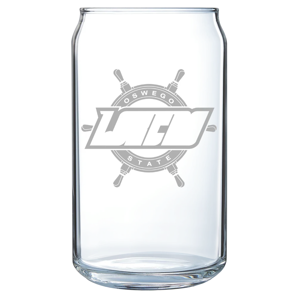 State University of New York at Oswego Polar Camel 16 oz. Can Glass