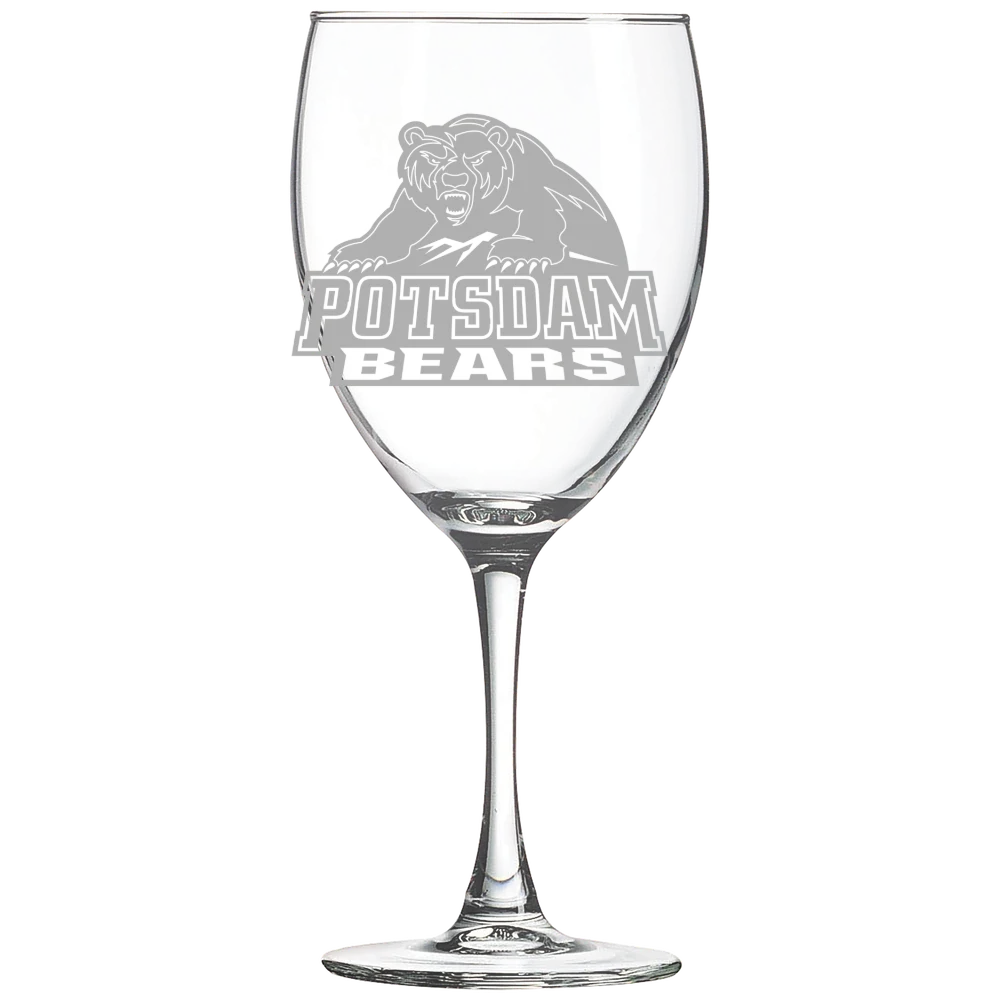 State University of New York at Potsdam Polar Camel 10 1/2 oz. Wine Glass