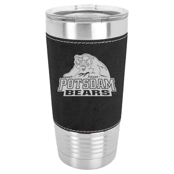 State University of New York at Potsdam Polar Camel 20 oz. Leatherette Grip Tumbler with Standard Lid