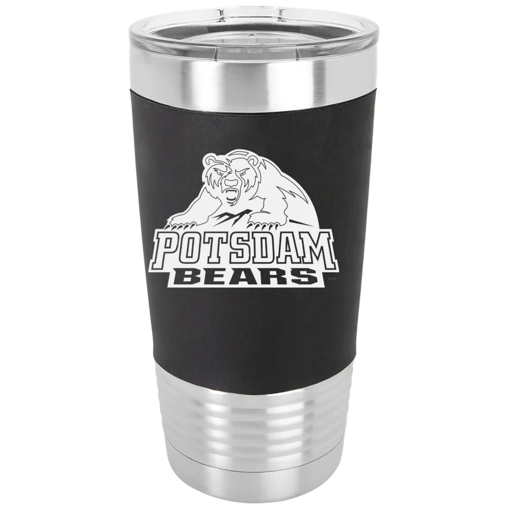 State University of New York at Potsdam Polar Camel 20 oz. Silicone Grip Tumbler with Standard Lid