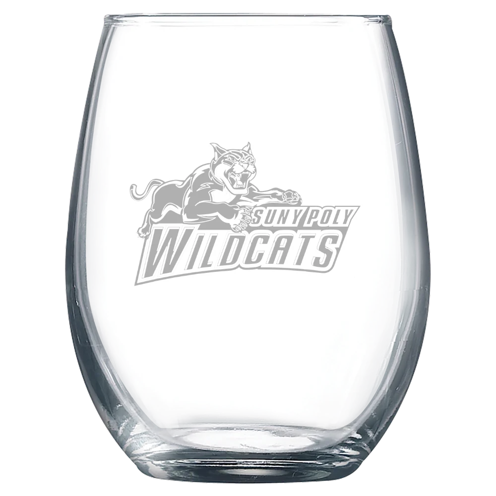 State University of New York Polytechnic Institute Polar Camel 9 oz. Stemless Wine Glass