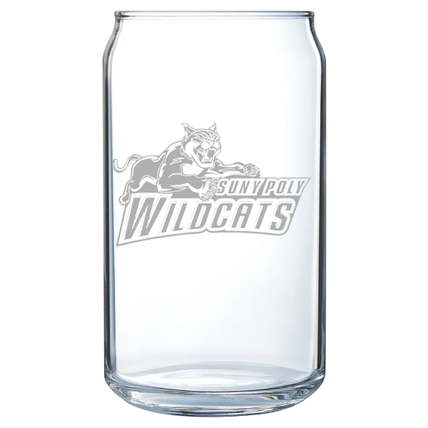 State University of New York Polytechnic Institute Polar Camel 16 oz. Can Glass