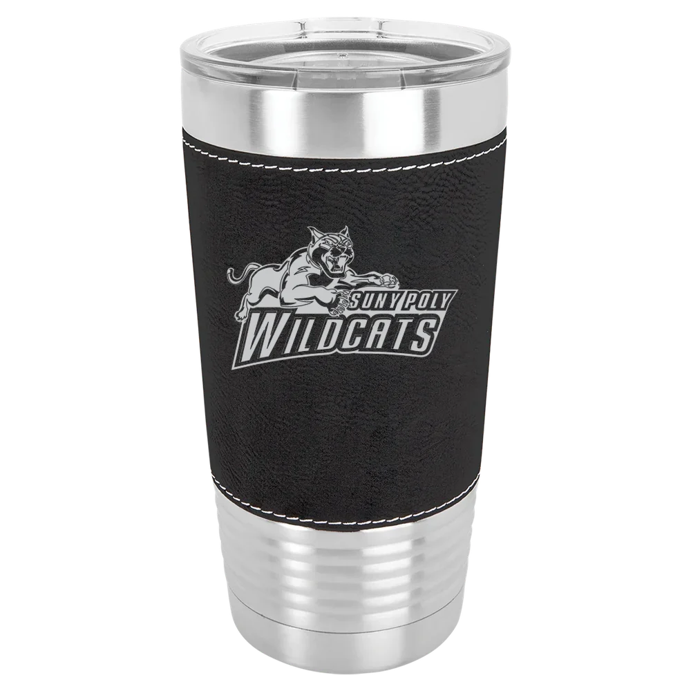 State University of New York Polytechnic Institute Polar Camel 20 oz. Leatherette Grip Tumbler with Standard Lid