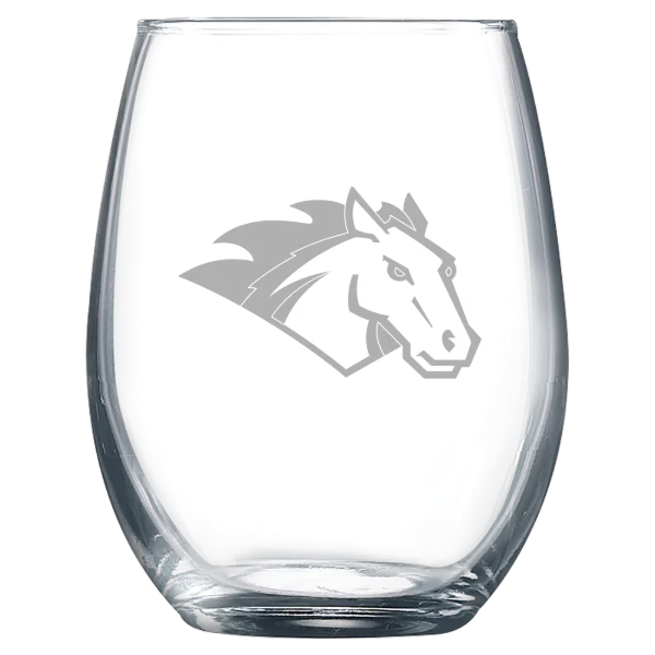 Stevenson University Polar Camel 9 oz. Stemless Wine Glass