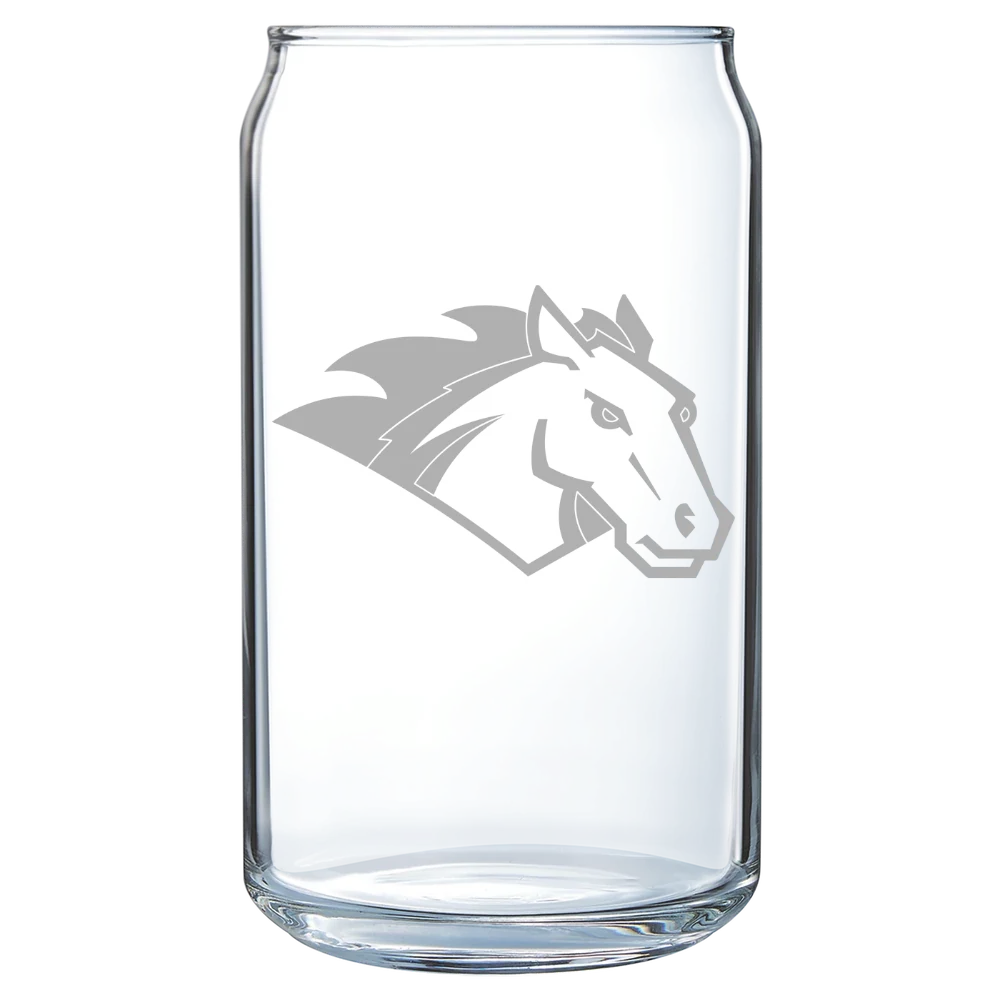 Stevenson University Polar Camel 16 oz. Can Glass