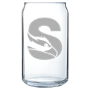 Stockton University Polar Camel 16 oz. Can Glass