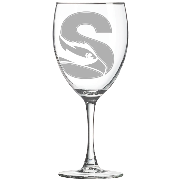 Stockton University Polar Camel 10 1/2 oz. Wine Glass