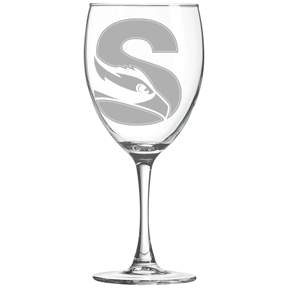 Stockton University Polar Camel 10 1/2 oz. Wine Glass