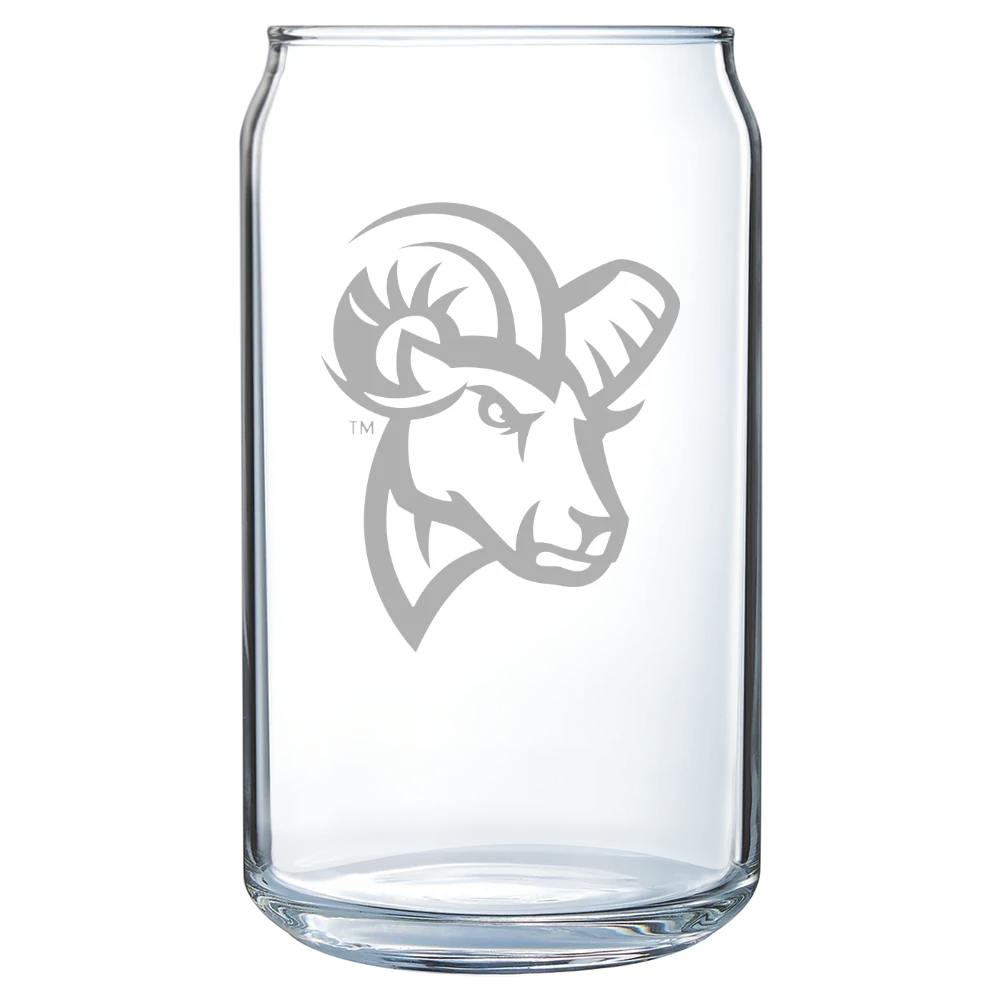 Suffolk University Polar Camel 16 oz. Can Glass
