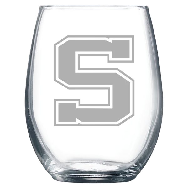 Swarthmore College Polar Camel 9 oz. Stemless Wine Glass