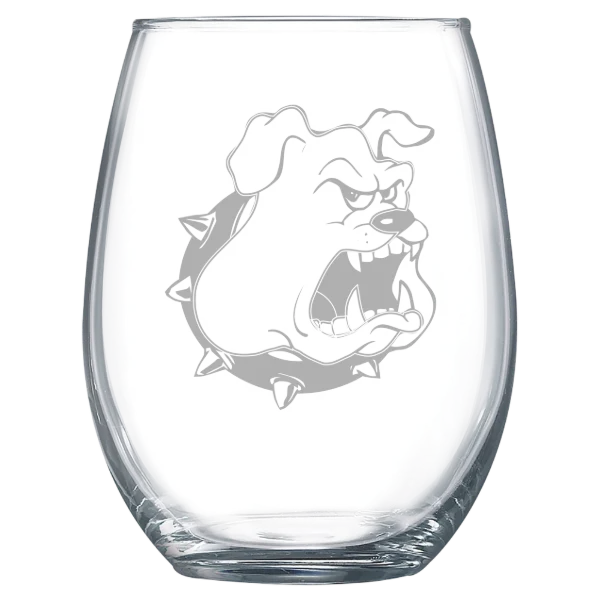 Texas Lutheran University Polar Camel 15 oz. Stemless Wine Glass