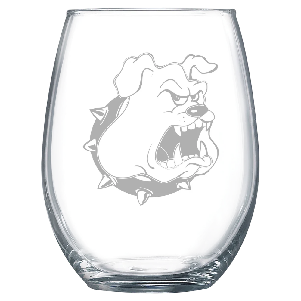 Texas Lutheran University Polar Camel 15 oz. Stemless Wine Glass
