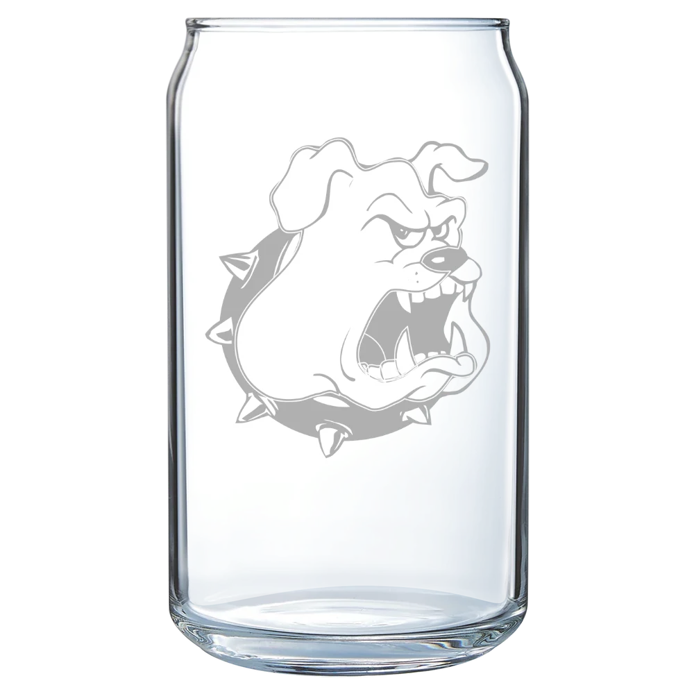Texas Lutheran University Polar Camel 16 oz. Can Glass