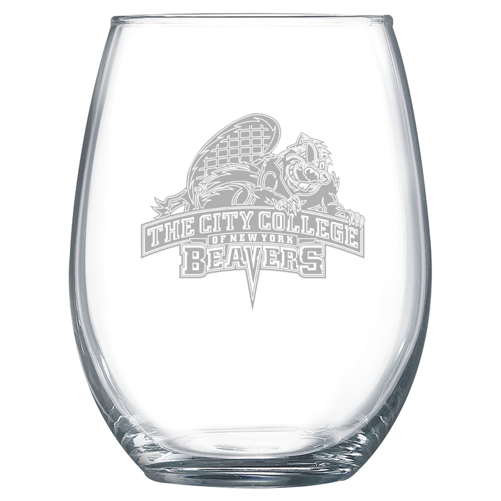 The City College of New York Polar Camel 15 oz. Stemless Wine Glass