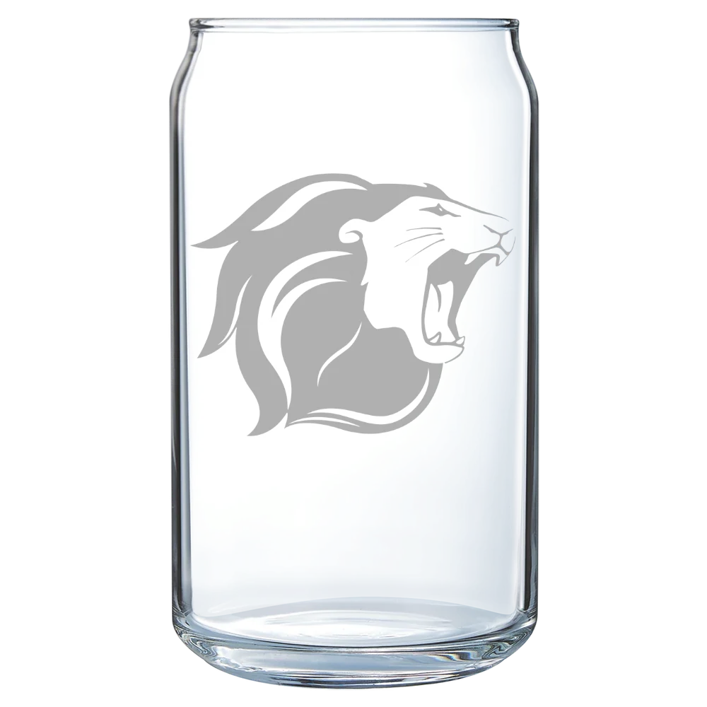 The College of New Jersey Polar Camel 16 oz. Can Glass