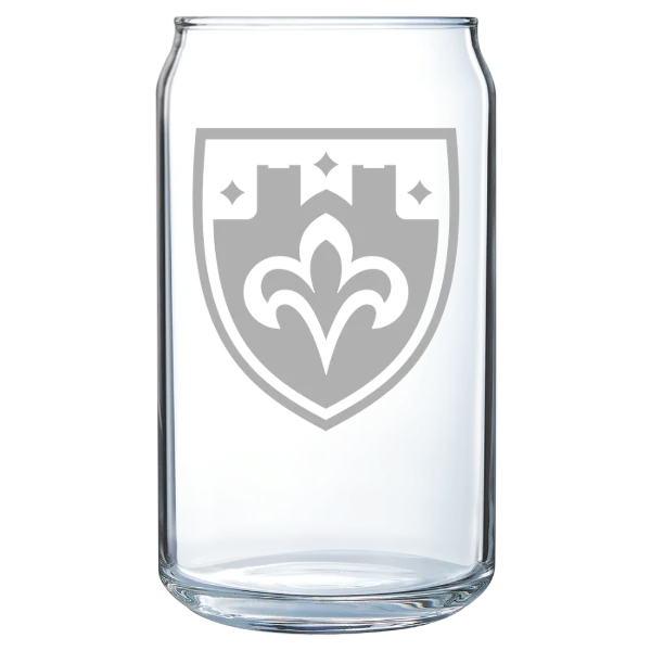 The College of St. Scholastica Polar Camel 16 oz. Can Glass