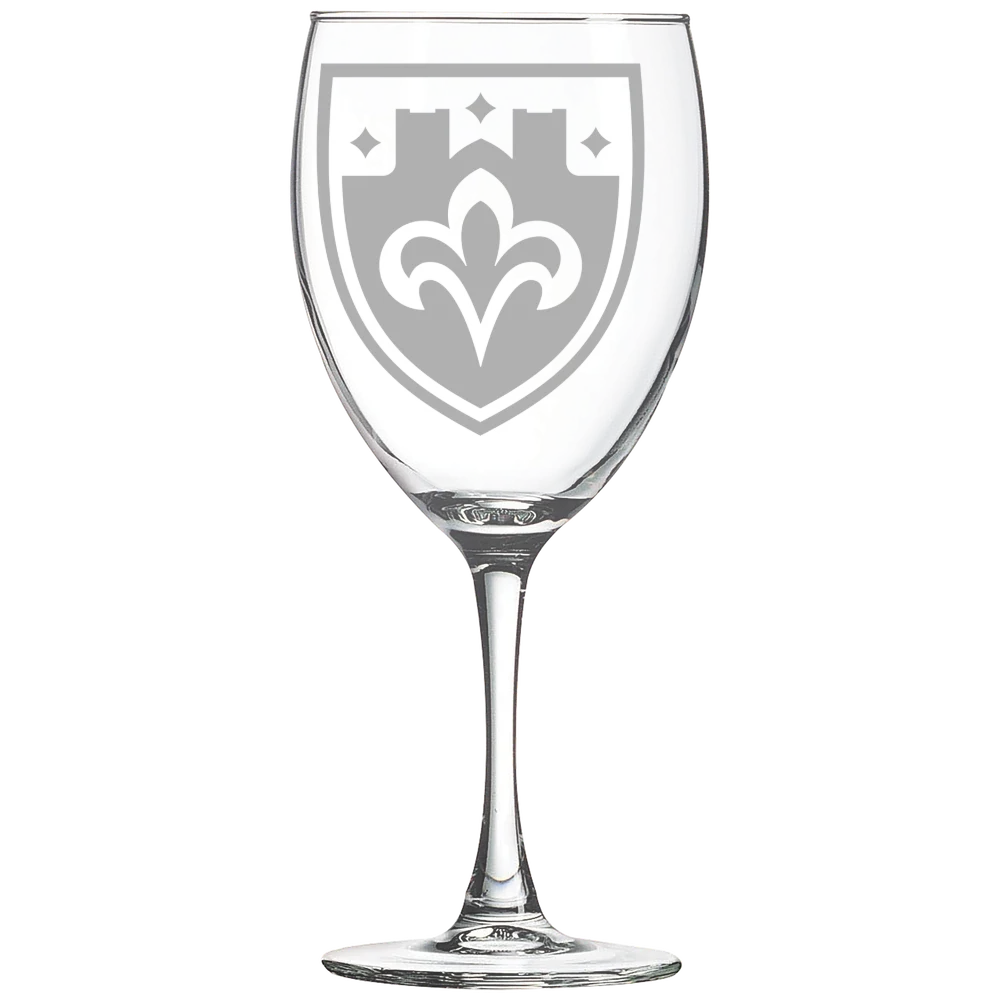The College of St. Scholastica Polar Camel 10 1/2 oz. Wine Glass