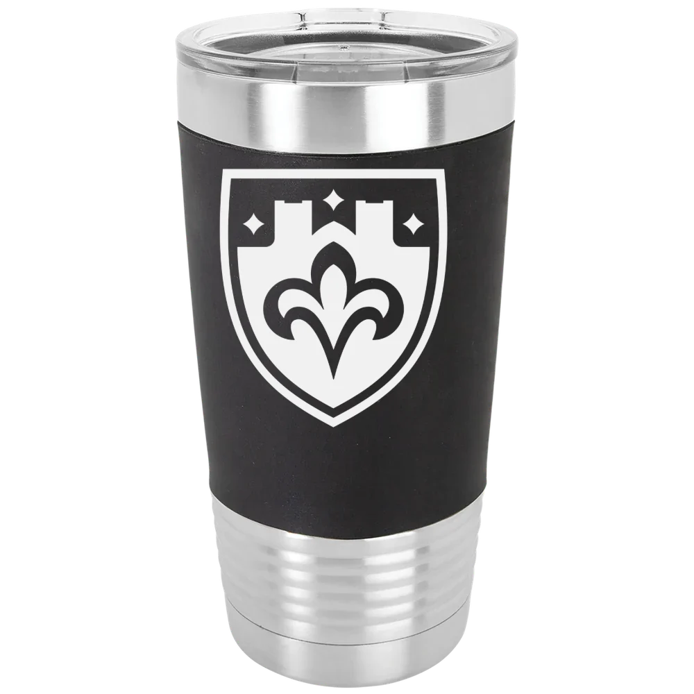 The College of St. Scholastica Polar Camel 20 oz. Silicone Grip Tumbler with Standard Lid