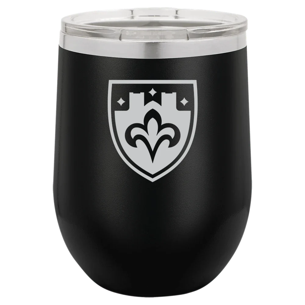 The College of St. Scholastica Polar Camel 12 oz. Stemless Wine Tumbler