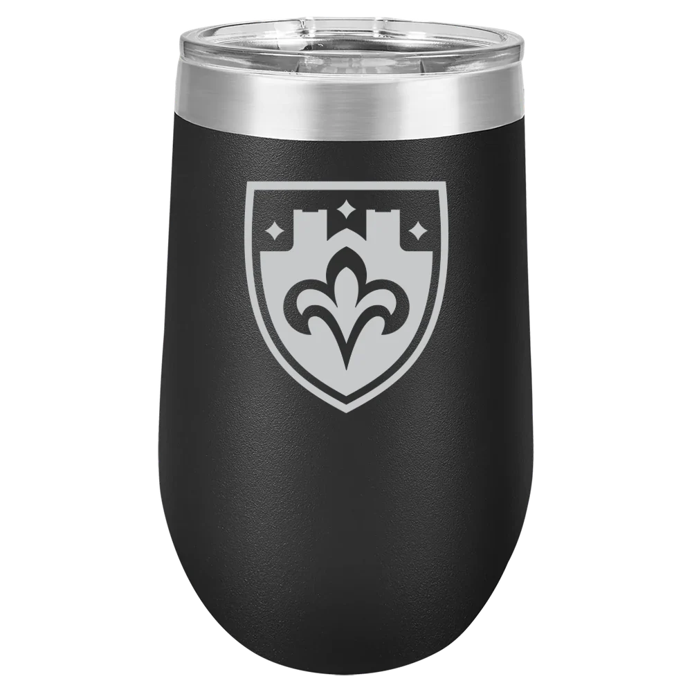 The College of St. Scholastica Polar Camel 16 oz. Stemless Wine Tumbler