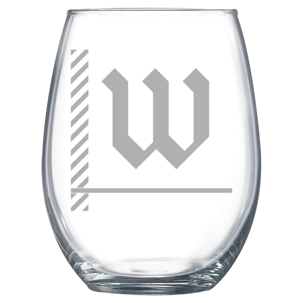The College of Wooster Polar Camel 15 oz. Stemless Wine Glass