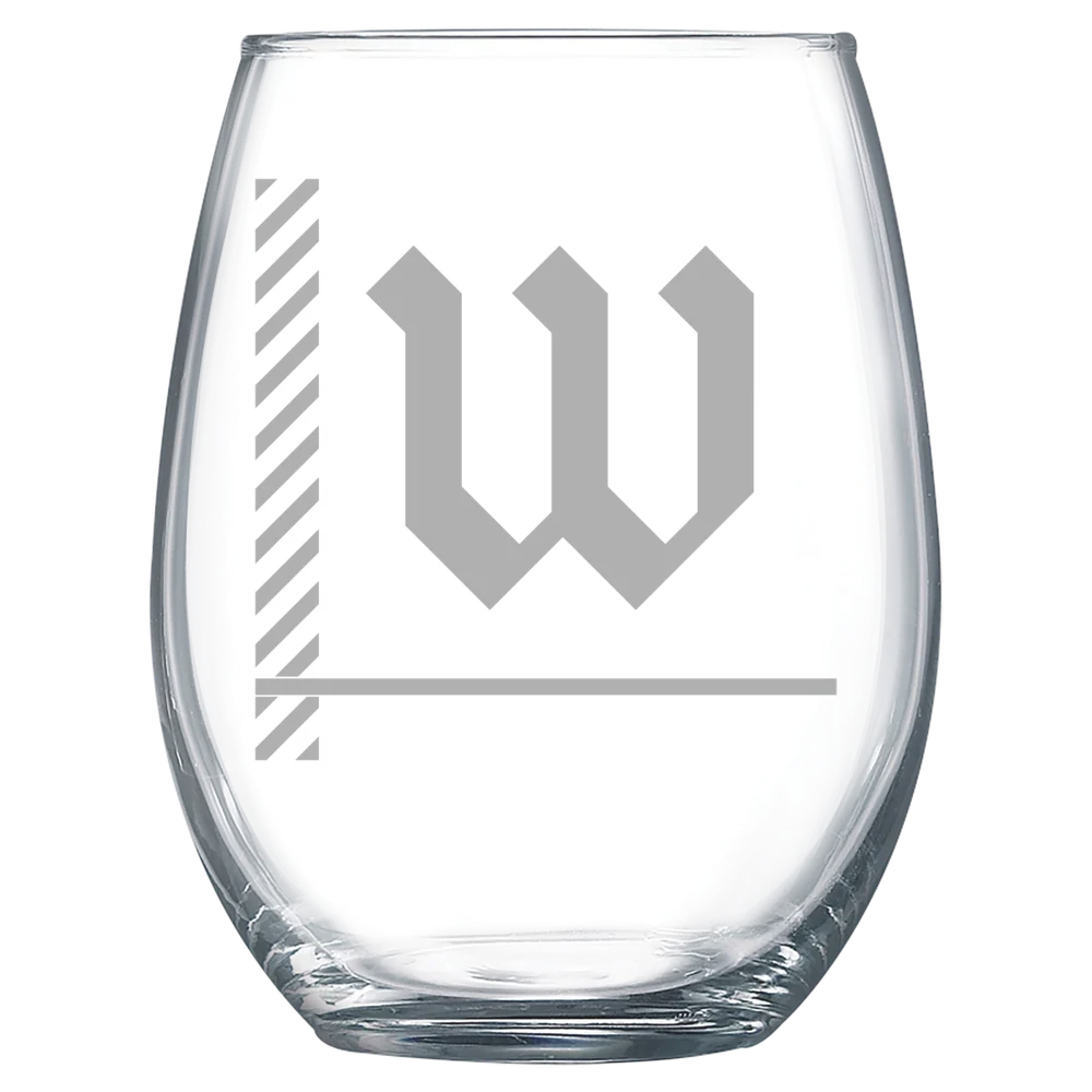 The College of Wooster Polar Camel 15 oz. Stemless Wine Glass