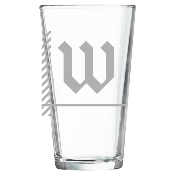 The College of Wooster Polar Camel 16 oz. Pint Mixing Glass