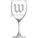 The College of Wooster Polar Camel 10 1/2 oz. Wine Glass