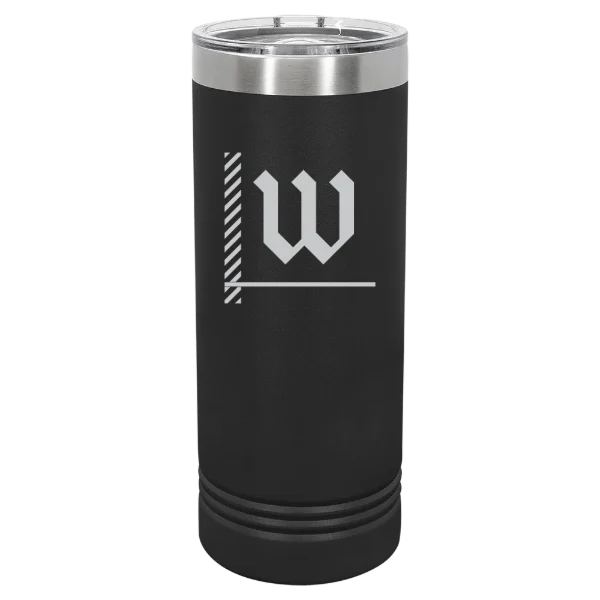 The College of Wooster Polar Camel 22 oz. Skinny Tumbler with Slider Lid