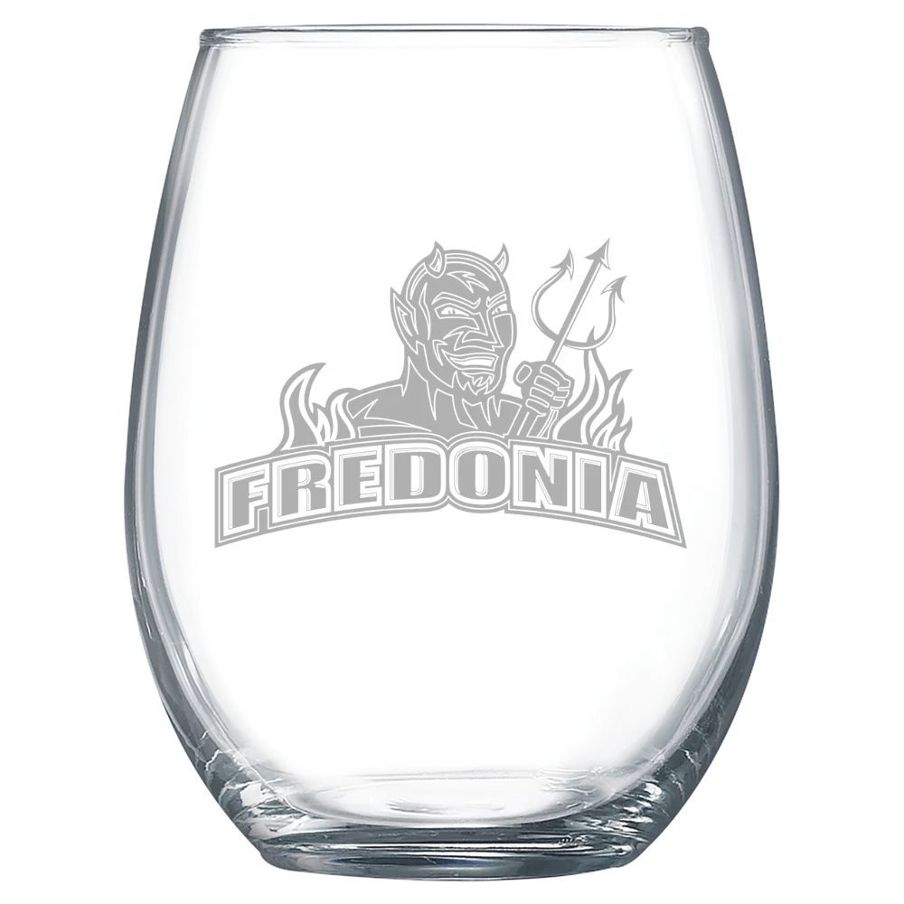 The State University of New York at Fredonia Polar Camel 15 oz. Stemless Wine Glass