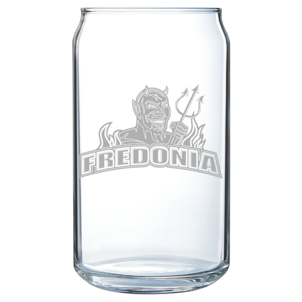 The State University of New York at Fredonia Polar Camel 16 oz. Can Glass