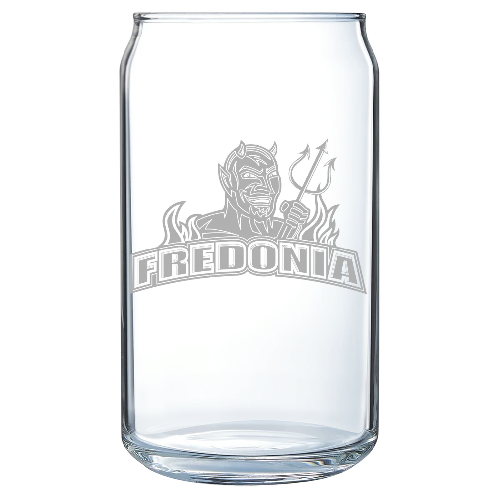 The State University of New York at Fredonia Polar Camel 16 oz. Can Glass