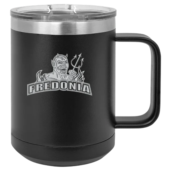 The State University of New York at Fredonia Polar Camel 15 oz. Mug with Slider Lid