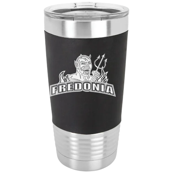 The State University of New York at Fredonia Polar Camel 20 oz. Silicone Grip Tumbler with Standard Lid