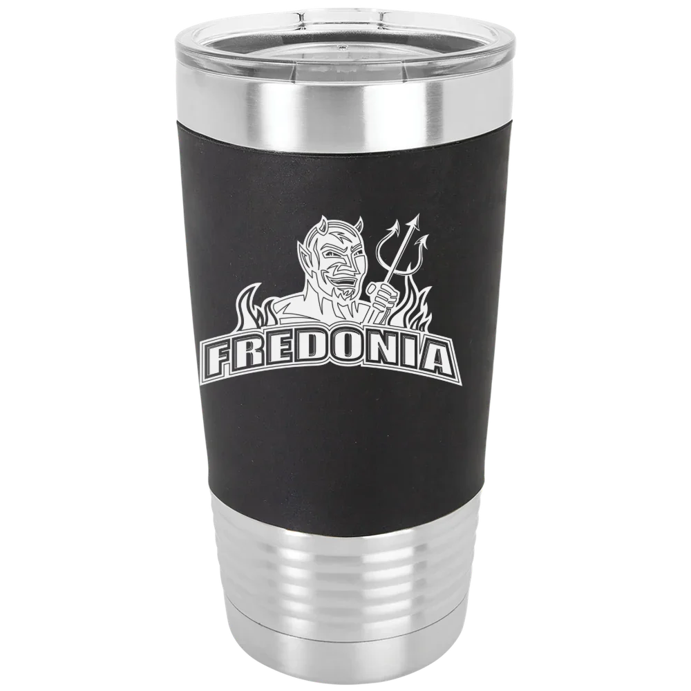 The State University of New York at Fredonia Polar Camel 20 oz. Silicone Grip Tumbler with Standard Lid