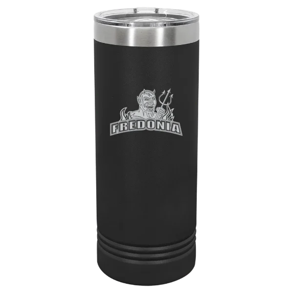 The State University of New York at Fredonia Polar Camel 22 oz. Skinny Tumbler with Slider Lid