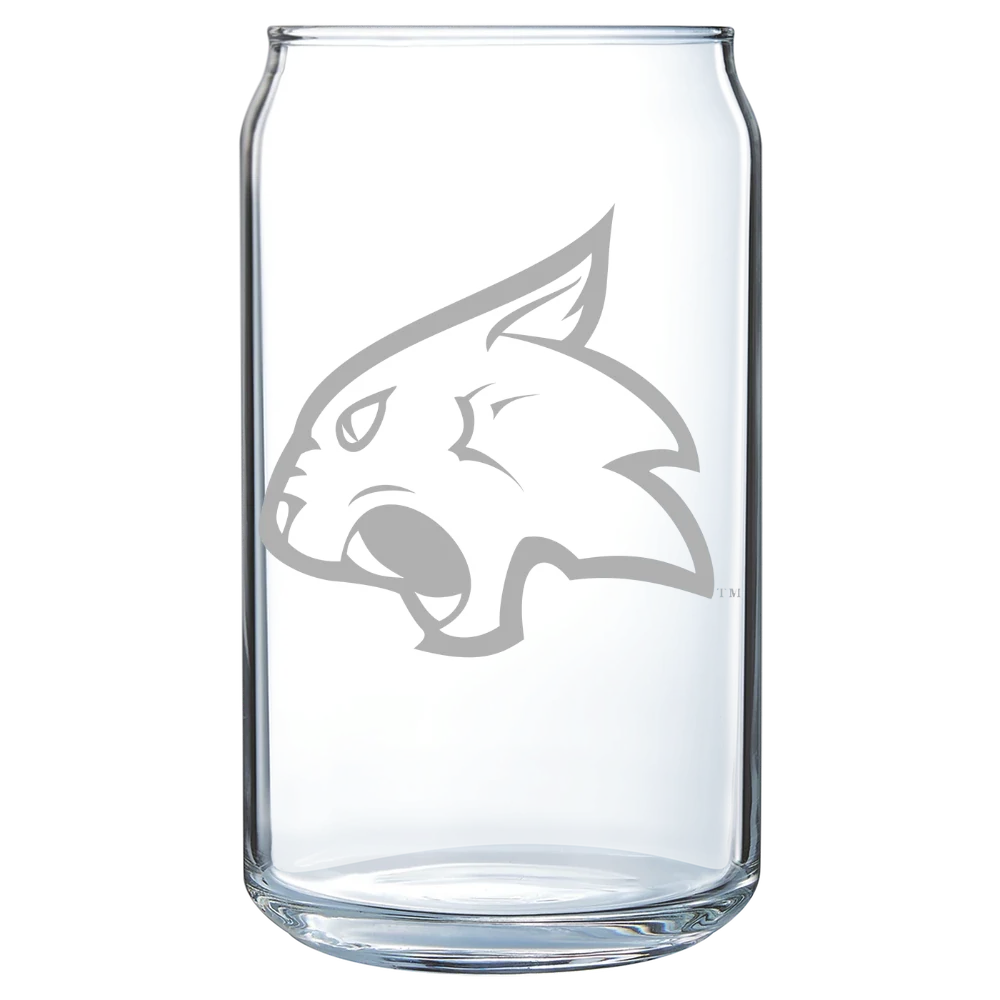 Thiel College Polar Camel 16 oz. Can Glass