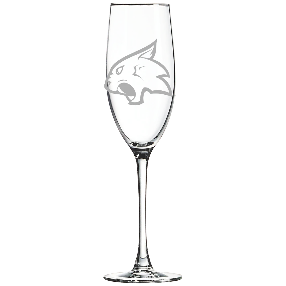 Thiel College Polar Camel 8 oz. Champagne Flute
